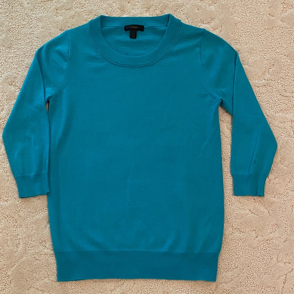 J. Crew Vibrant Blue Knit Top